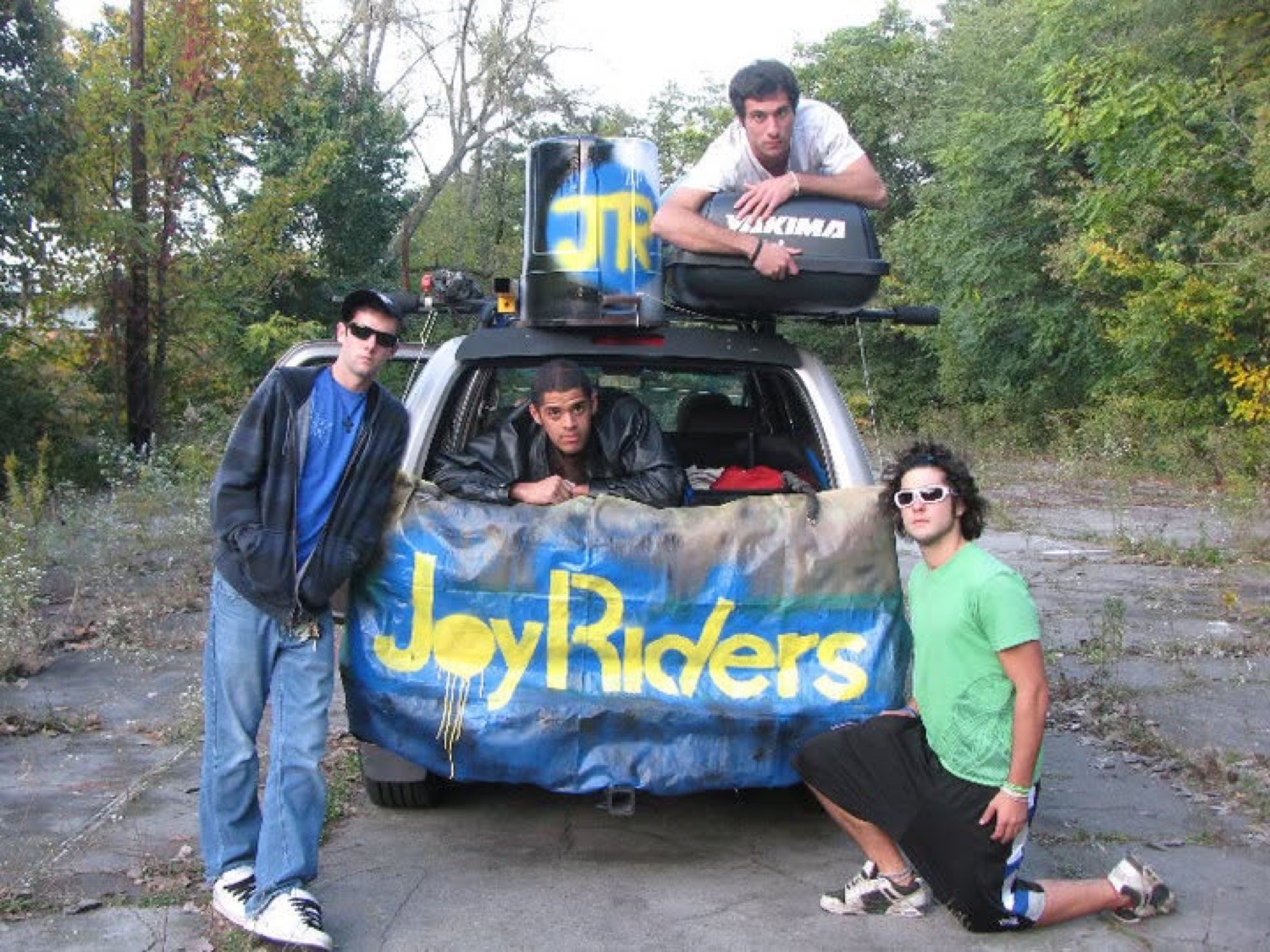 The four JoyRiders founders on day one